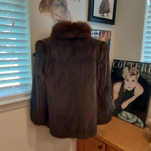 SAGA MINK and FOX JACKET Extraordinary Luxury  M/L - Picture 12 of 14